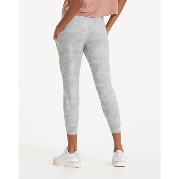 VUORI Performance Jogger Pale Heather Camo Mid Rise Cropped Drawstring Women's M - Picture 8 of 8
